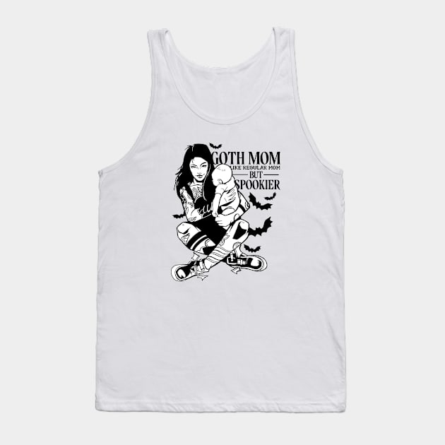 Goth Mom  Gothic Mom Goth Mother Tank Top by PlimPlom